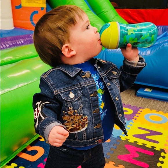 Domenica-Bella design hand custom made 2T jean jacket - Picture 2 of 2